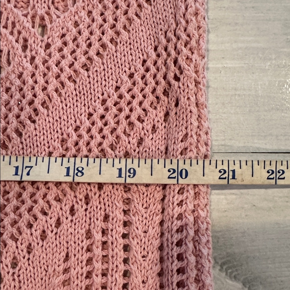 Free People Beach Sz Medium Dusty Pink Crochet Maxi Dress • NEW! - Picture 11 of 12